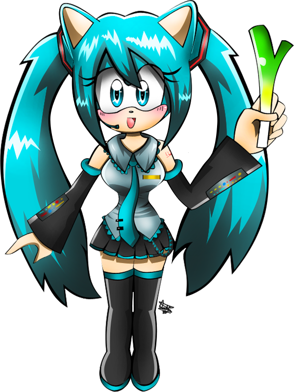 Sonic's Style By Liamenietowlove - Hatsune Miku Sonic Style (600x800)