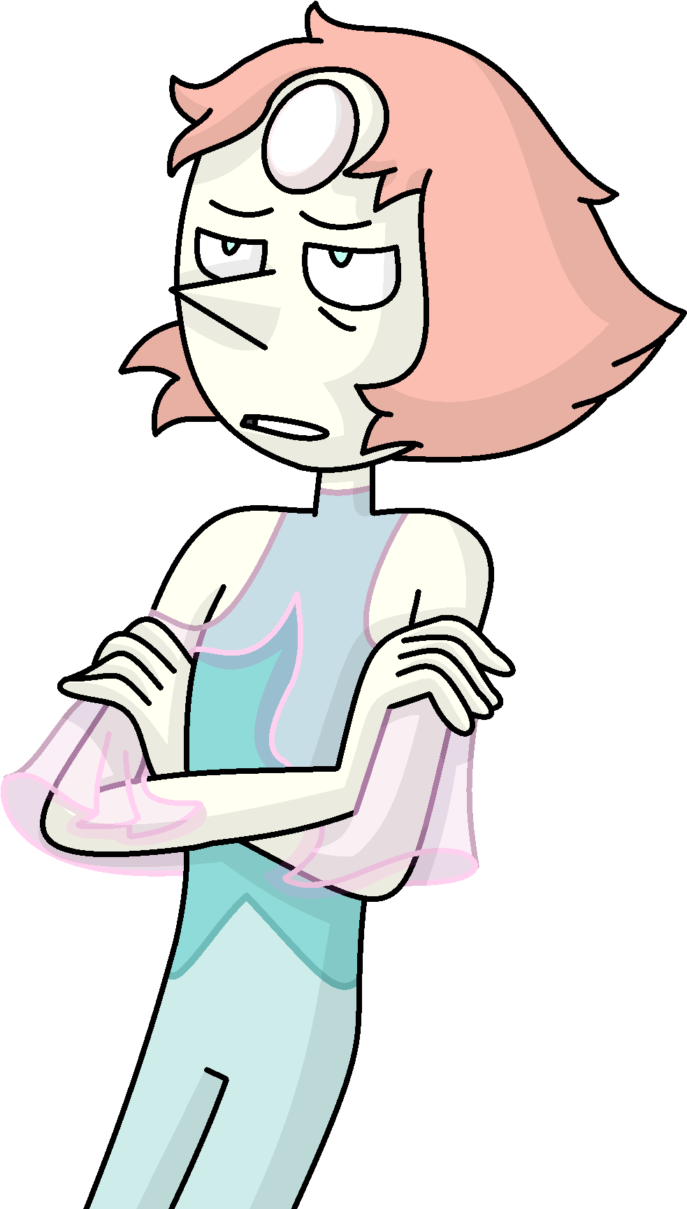 Stressed Pearl Shaded 160516wd - Pearl Steven Universe Shading (1000x1800)