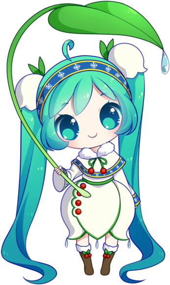 Free Snow Miku 2015 Pagedoll By Rimuu - Hatsune Miku (400x600)