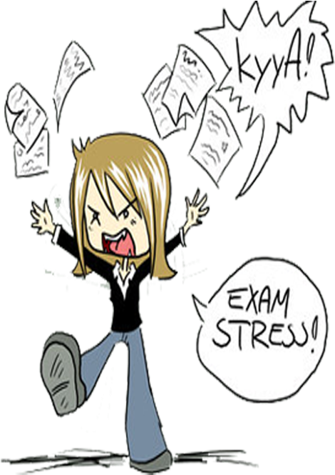 Signs Of Stress - Cartoon (500x700)