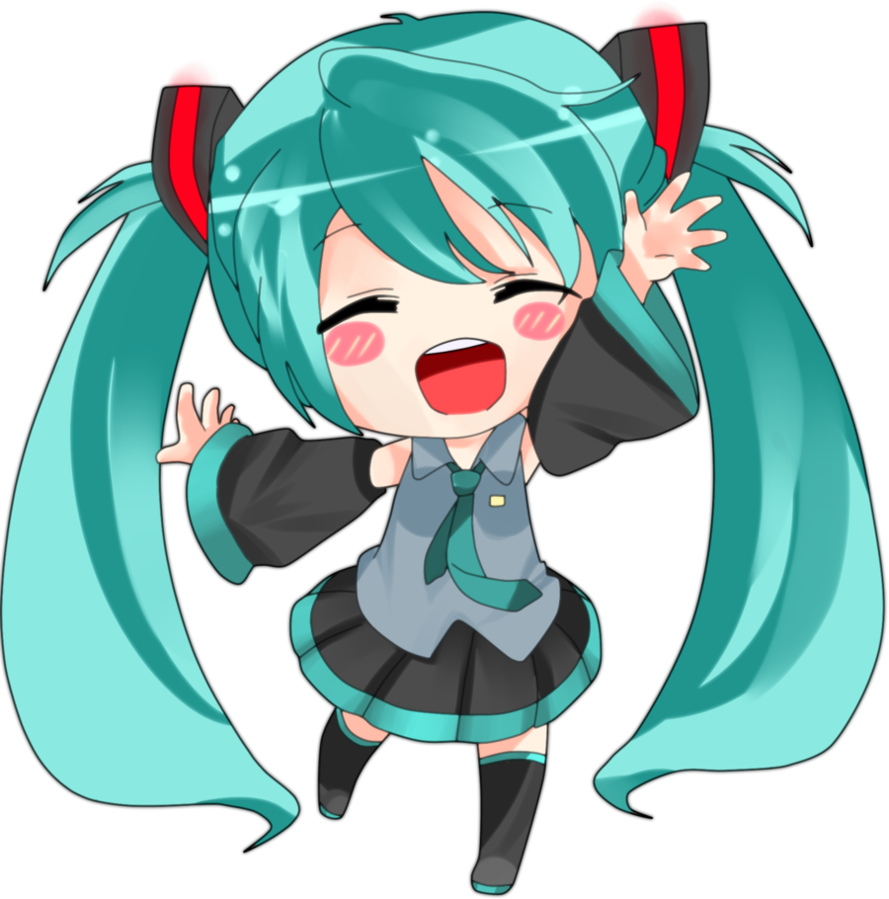 Hatsune Miku Chibi By Kmiluanime On Deviantart - Hatsune Miku Chibi (889x899)