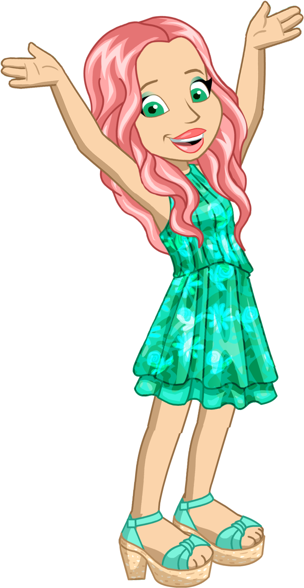Levelup Jenny 45 Posed - Woozworld Character (1276x2250)