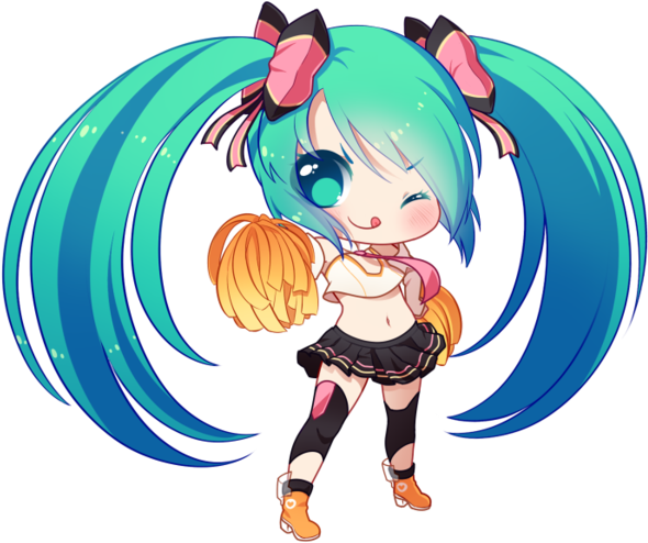 Free Cheerful Miku Pagedoll By Rimuu - Miku Png By Deviantart (600x527)