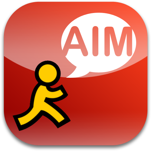 Aol Im Icon - Aim Instant Messenger Logo (512x512)