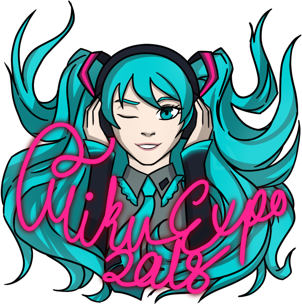 Here's My Miku Expo 2018 Fan Forge Contest T-shirt - Illustration (1000x1000)