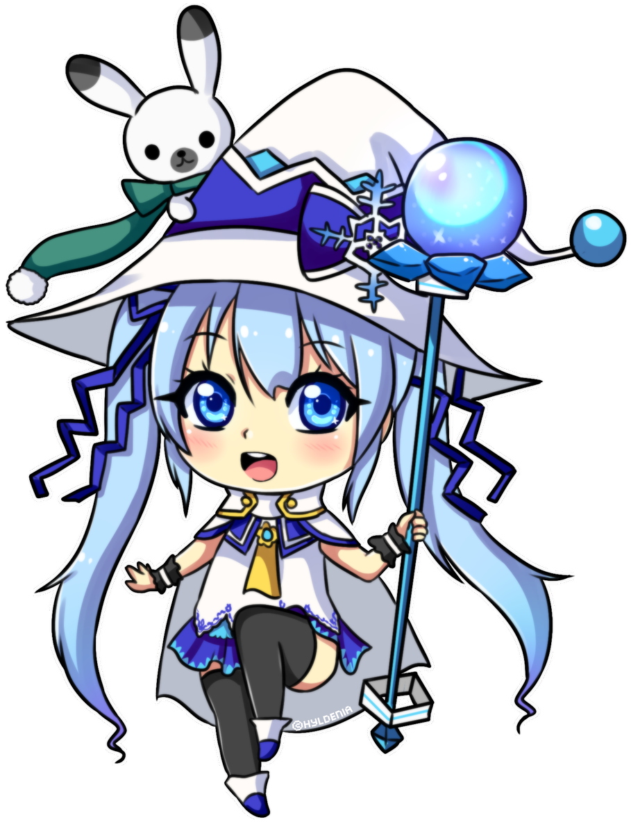 Hyldenia On Twitter - Snow Miku 2014 Chibi (1496x1908)