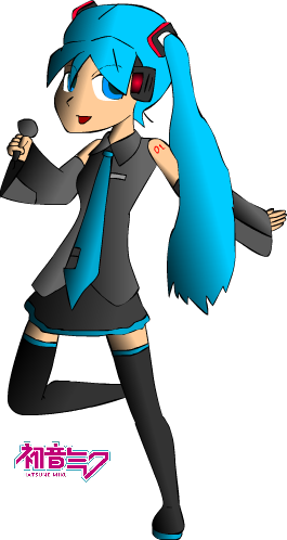 Clothing Fictional Character - Miku Hatsune (265x498)