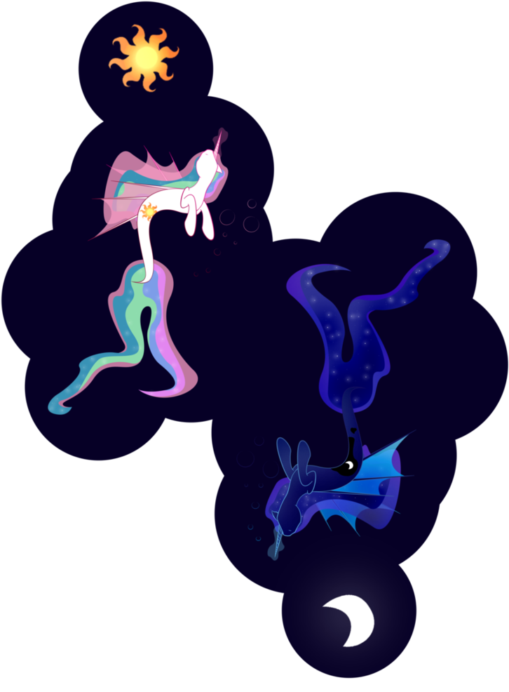 Ocean Yinyang By Zomgitsalaura - My Little Pony Yin Yang (786x1017)
