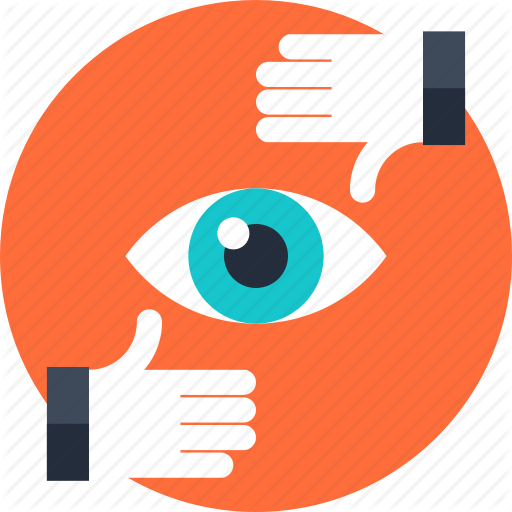 Eye, Eyeball, Human, Look, Looking, Privacy, Search, - Vision Icon Png (512x512)