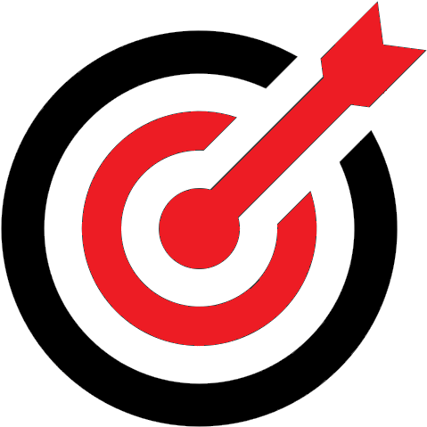 Cropped Arrow Target Icon - Target Icon Grey Png (512x512)