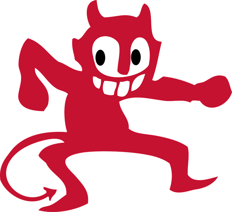 Free Vector Graphic - Dancing Devil (789x720)