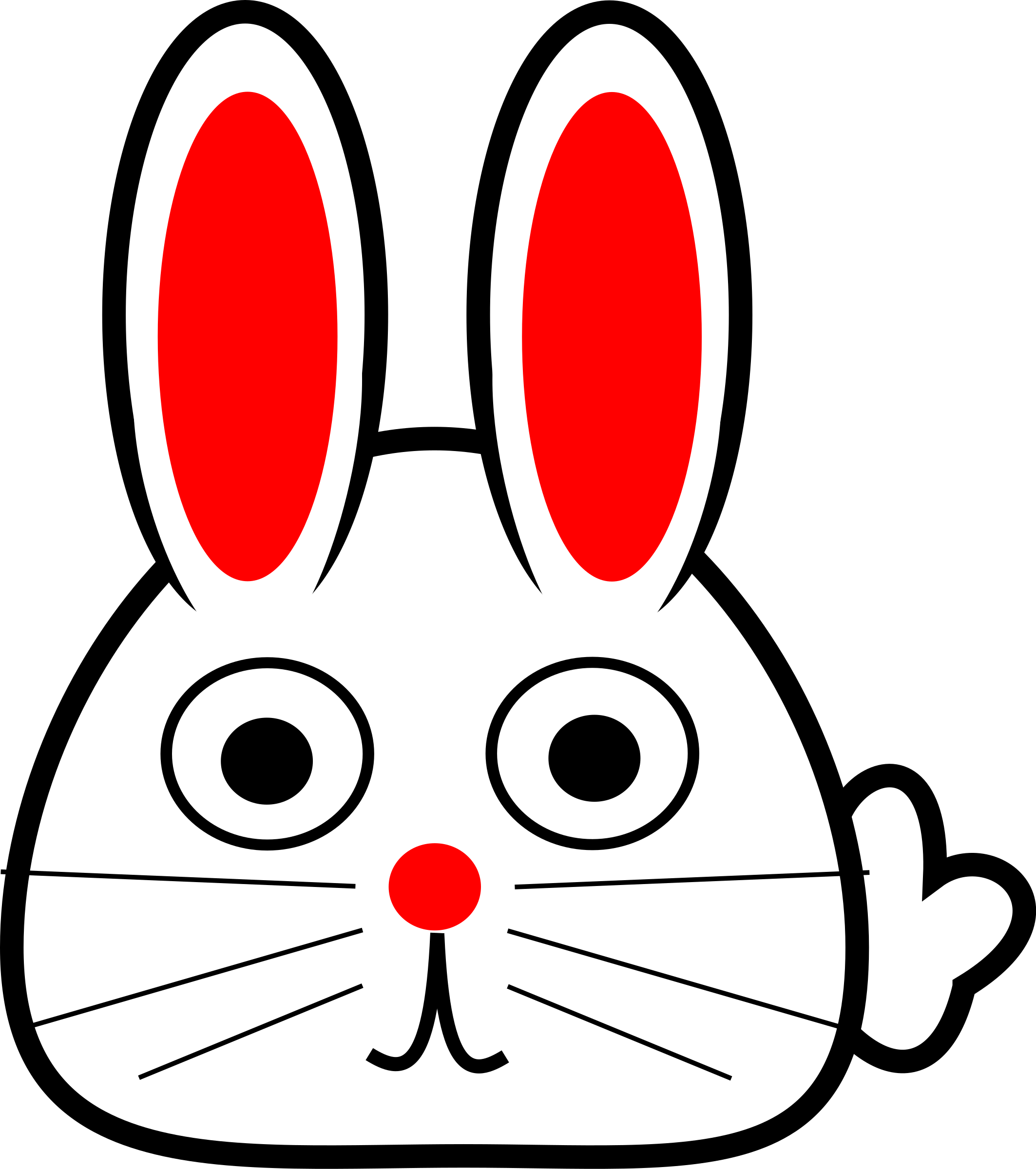 Big Image - Spring Bunny Clipart (2126x2400)