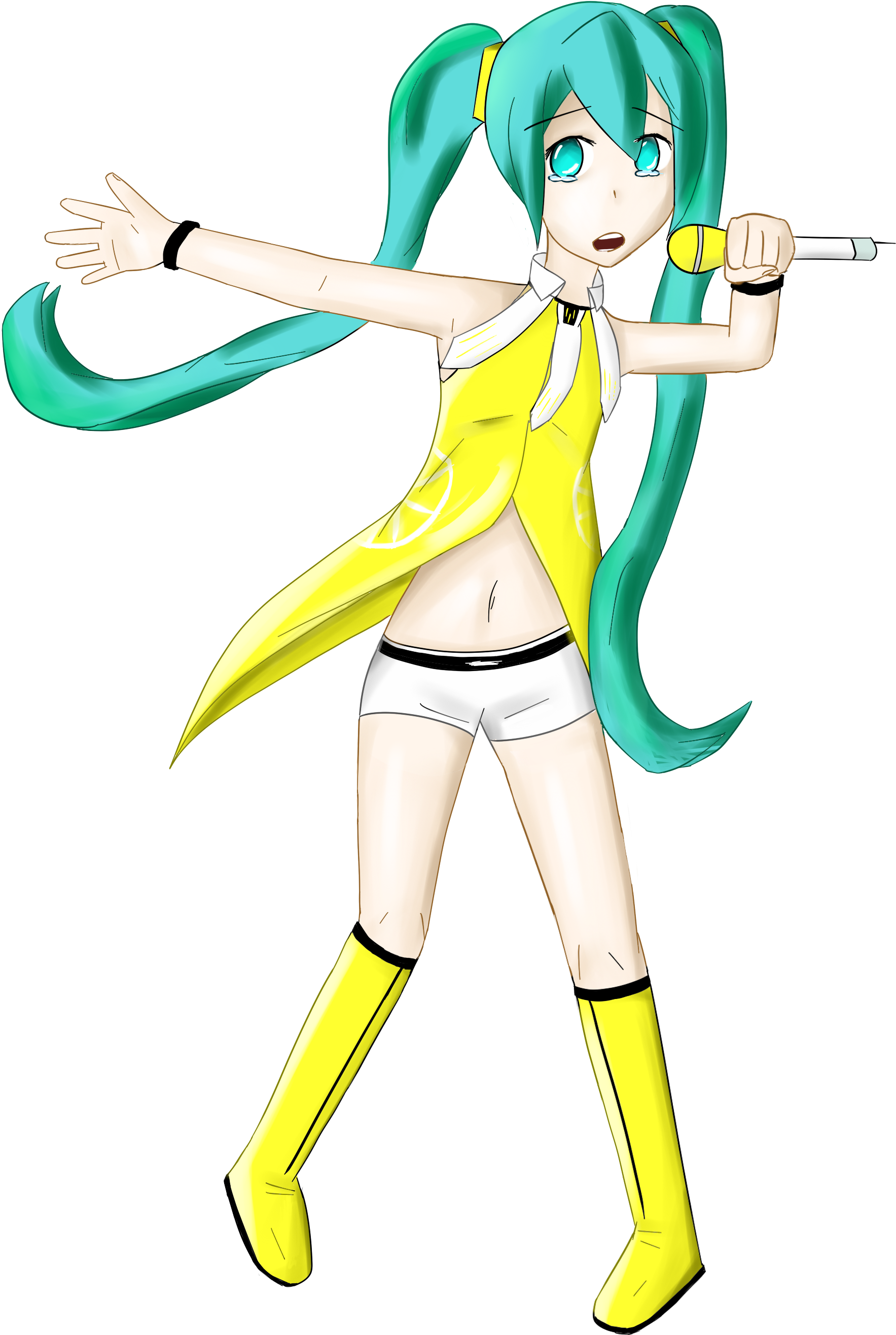 English, Hatsune Miku - Cartoon (2000x2755)