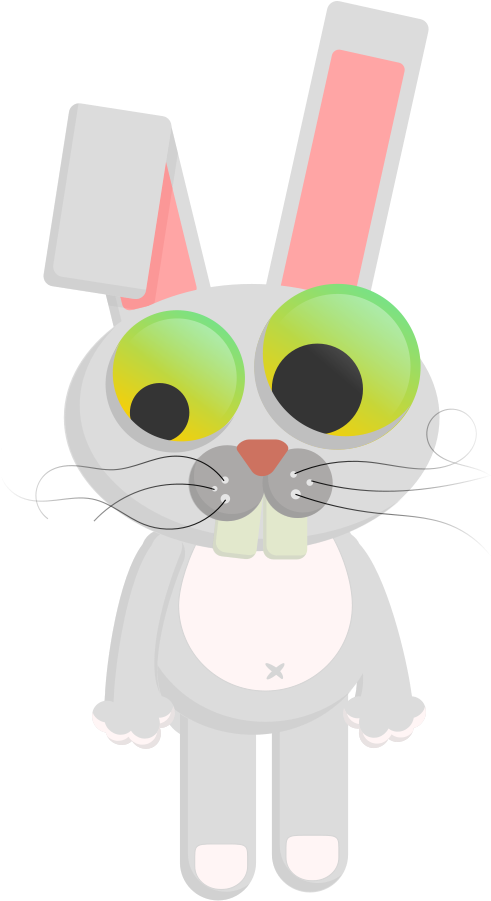 Rabbit Easter Bunny Clipart Vector - European Rabbit (543x900)