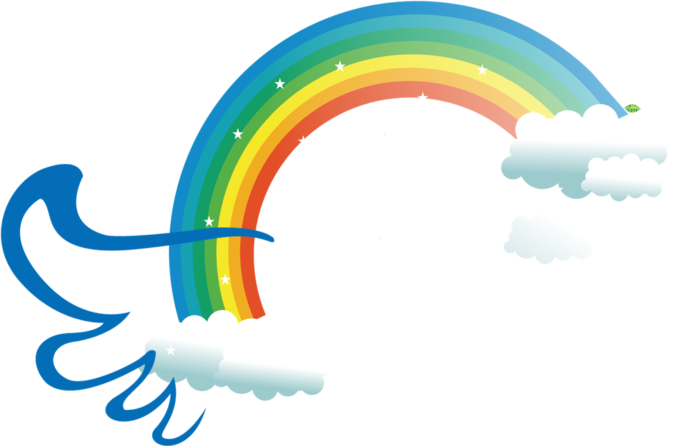 Cartoon Rainbow Clouds 1276*1276 Transprent Png Free - Cartoon Rainbow Clouds 1276*1276 Transprent Png Free (1276x1276)