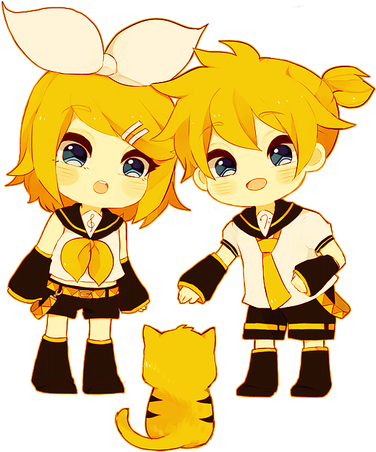 Chibi Vocaloid Girls - Hatsune Miku (592x720)