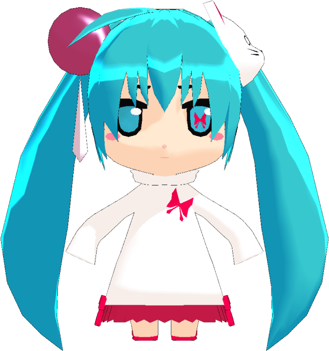 Miku Mini Butterfly By Uri - Cartoon (717x700)