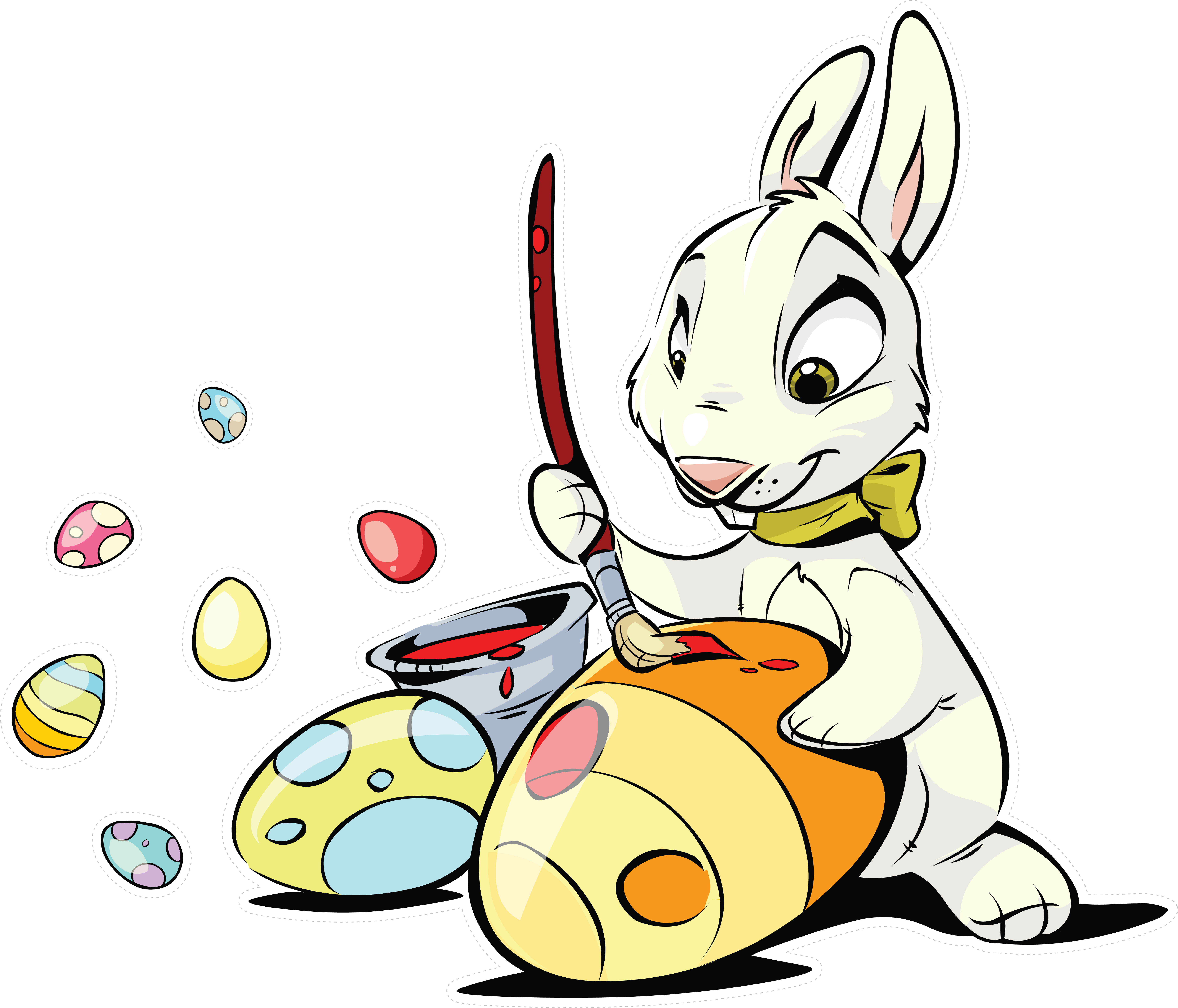 Easter Bunny Easter Egg Rabbit Clip Art - Easter Bunny Easter Egg Rabbit Clip Art (8000x8000)