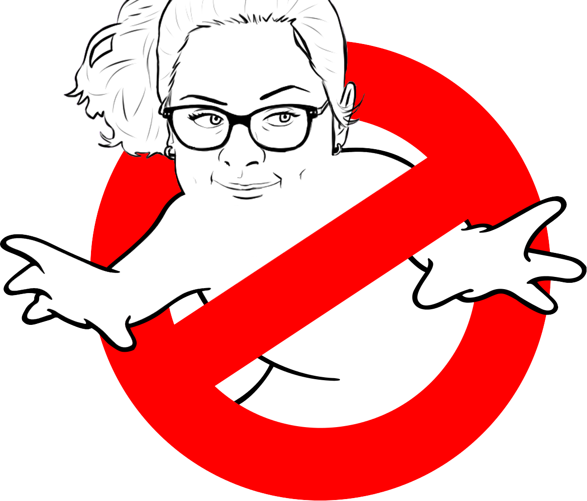 Lego Dimensions Egon Spengler White Face Red Facial - Ghost Busters Logo (1200x1024)