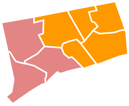 This Image Rendered As Png In Other Widths - Connecticut Gubernatorial Election 2014 (500x407)