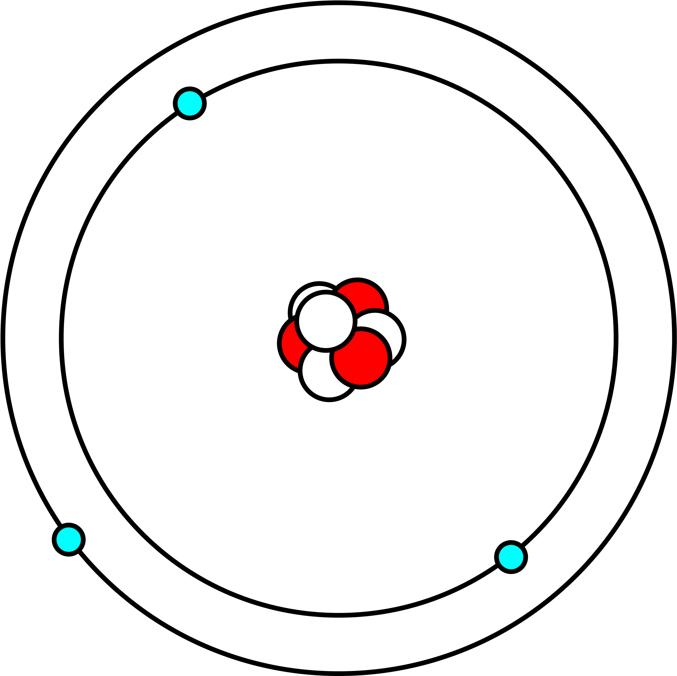 This Free Icons Png Design Of Lithium Atom In Bohr - Bohr Model Png (2400x2400)