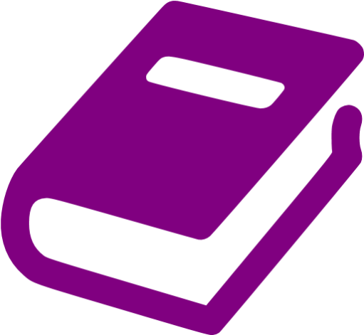 Purple Book Clipart - Book Icon Blue (512x512)