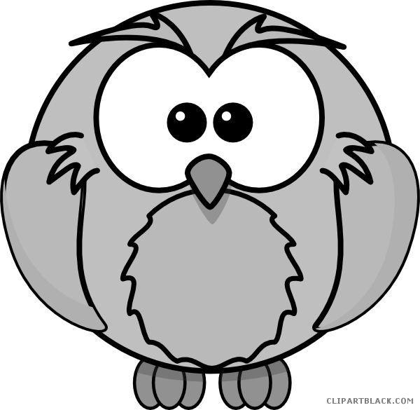 Wise Owl Animal Free Black White Clipart Images Clipartblack - Bird Clipart Black And White (600x585)