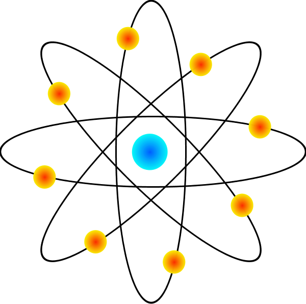 Atom Science Atom Clipart - Atom Model Clipart (600x596)