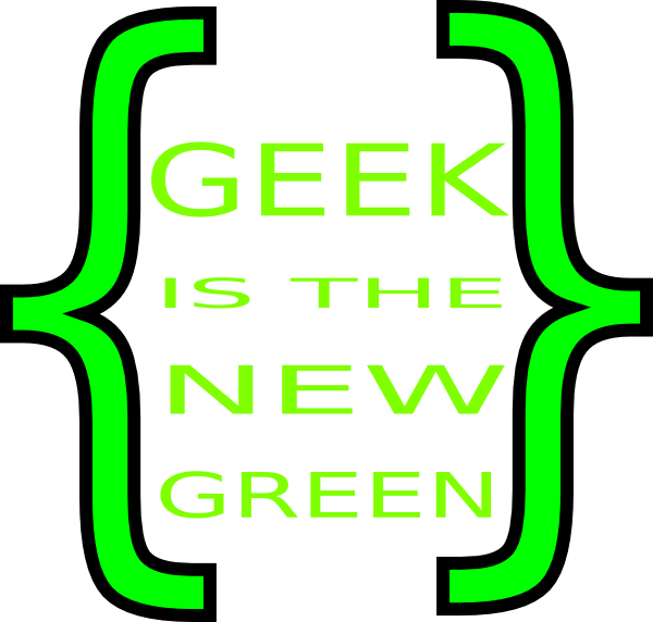 Geek Is The New Green Clip Art - Math Clip Art (600x572)