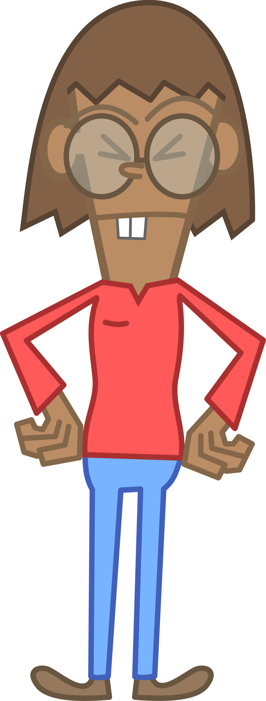 Big Image - Female Geek Png (911x2400)