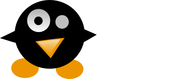 Geek Penguin Clip Art At Clker - Cartoon (600x257)
