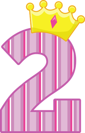 Princesas E Príncipes - Number 2 Birthday Png (286x444)