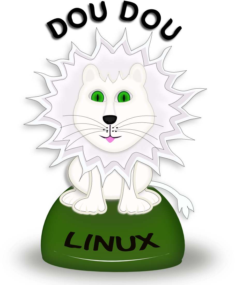 Geek Dou Dou Linux Logo Contest Doudouwhite Black White - Linux (999x1228)