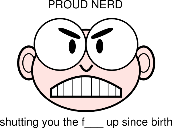 Proud Nerd Clip Art - Cartoon (600x448)