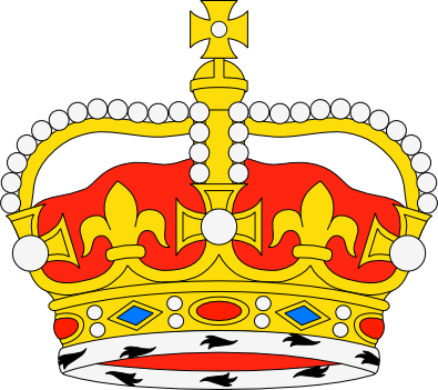 Corona Real De Serbia - Corona De La Reina De Inglaterra Dibujo (395x351)