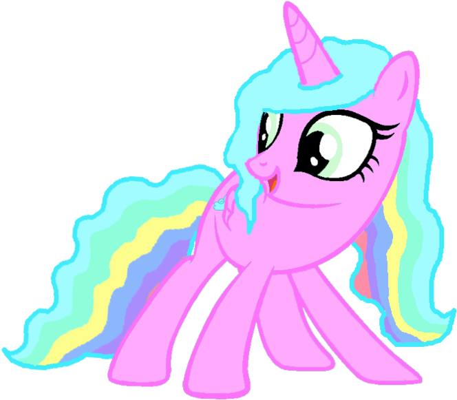 Mlp Rainbow Cloud - Princess Luna As A Teen (800x650)