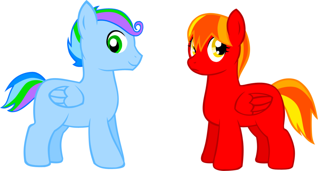 Cool Breeze And Corona Flare By Ludiculouspegasus - Cartoon (1024x553)