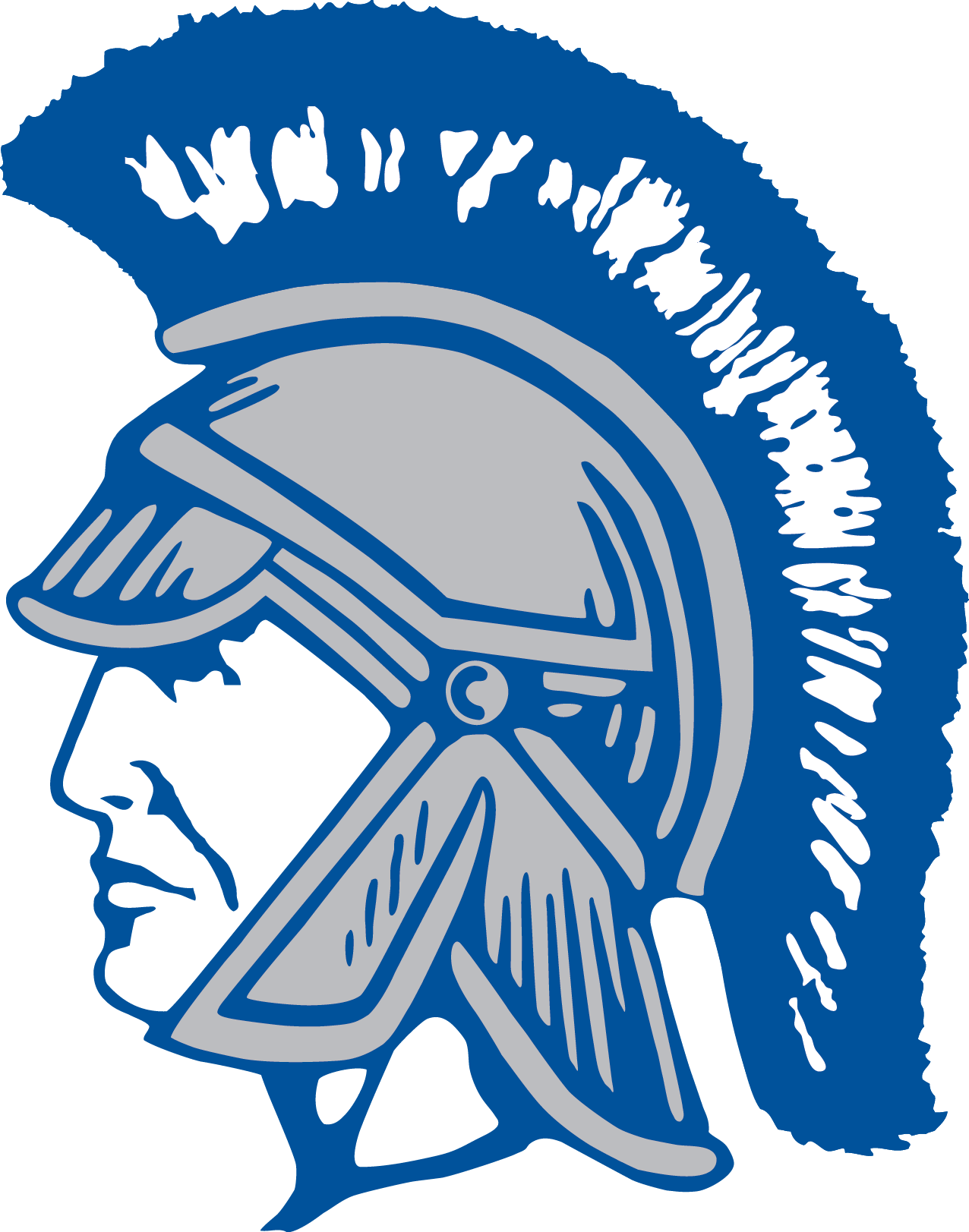 2015-2016 Student And Parent Handbook - Blue Trojan Head Logo Transparent (1276x1623)