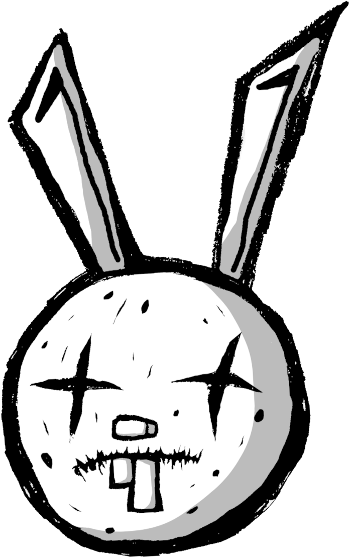 Nail Bunny By Invadersponge - Johnny The Homicidal Maniac Bunny (712x1123)