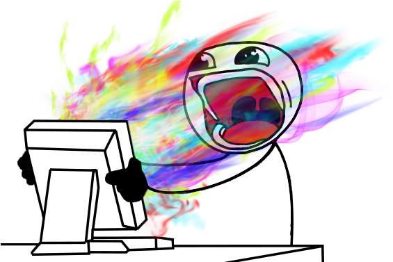 No No No No - Angry At Computer Meme (600x376)