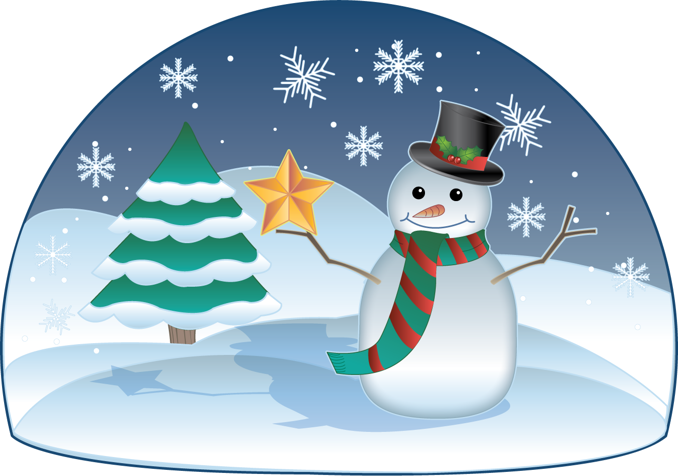 Free Clip Art Holiday Clip Art Christmas Snowman In - Snowman (1321x928)