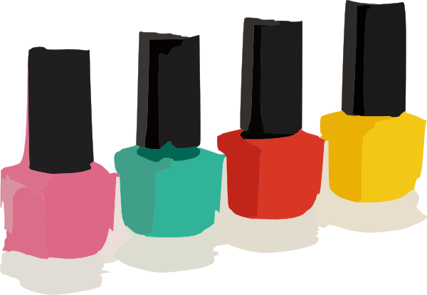 Nail Polish Colors Clip Art At Clker - Nail Polish Colors Clipart (600x414)