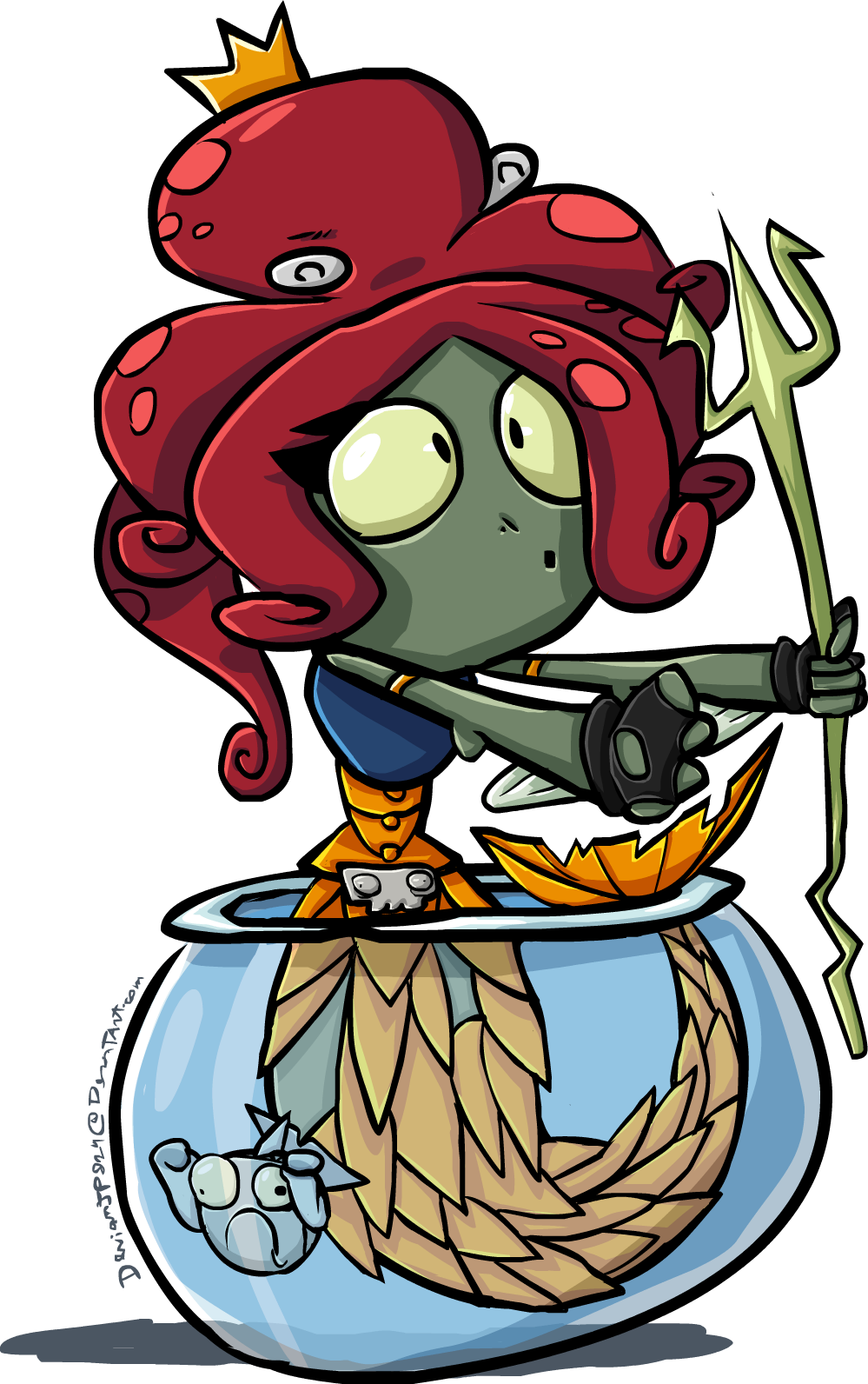 Neptuna By Devianjp824 - Plant Vs Zombi Heroes (999x1592)