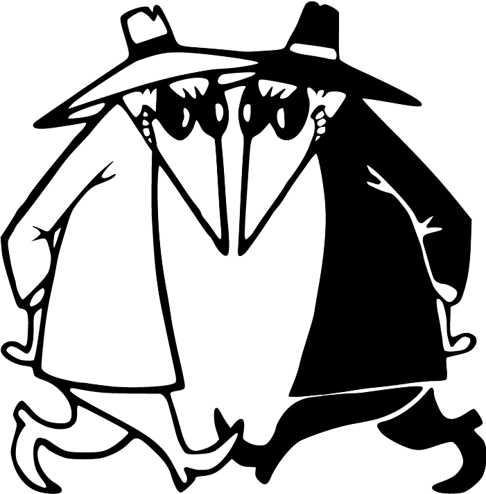 Spy Vs Spy - White Spy Black Spy (701x712)