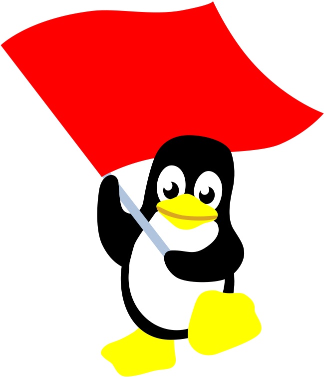 Similar Clip Art - Red Flag Linux Logo (686x800)