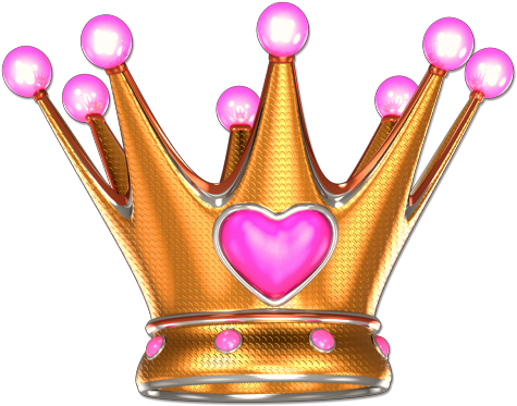 Crown Corona Reina Queen Royalty Realeza Gold Oro Heart - Corona Rosa En Png (490x381)