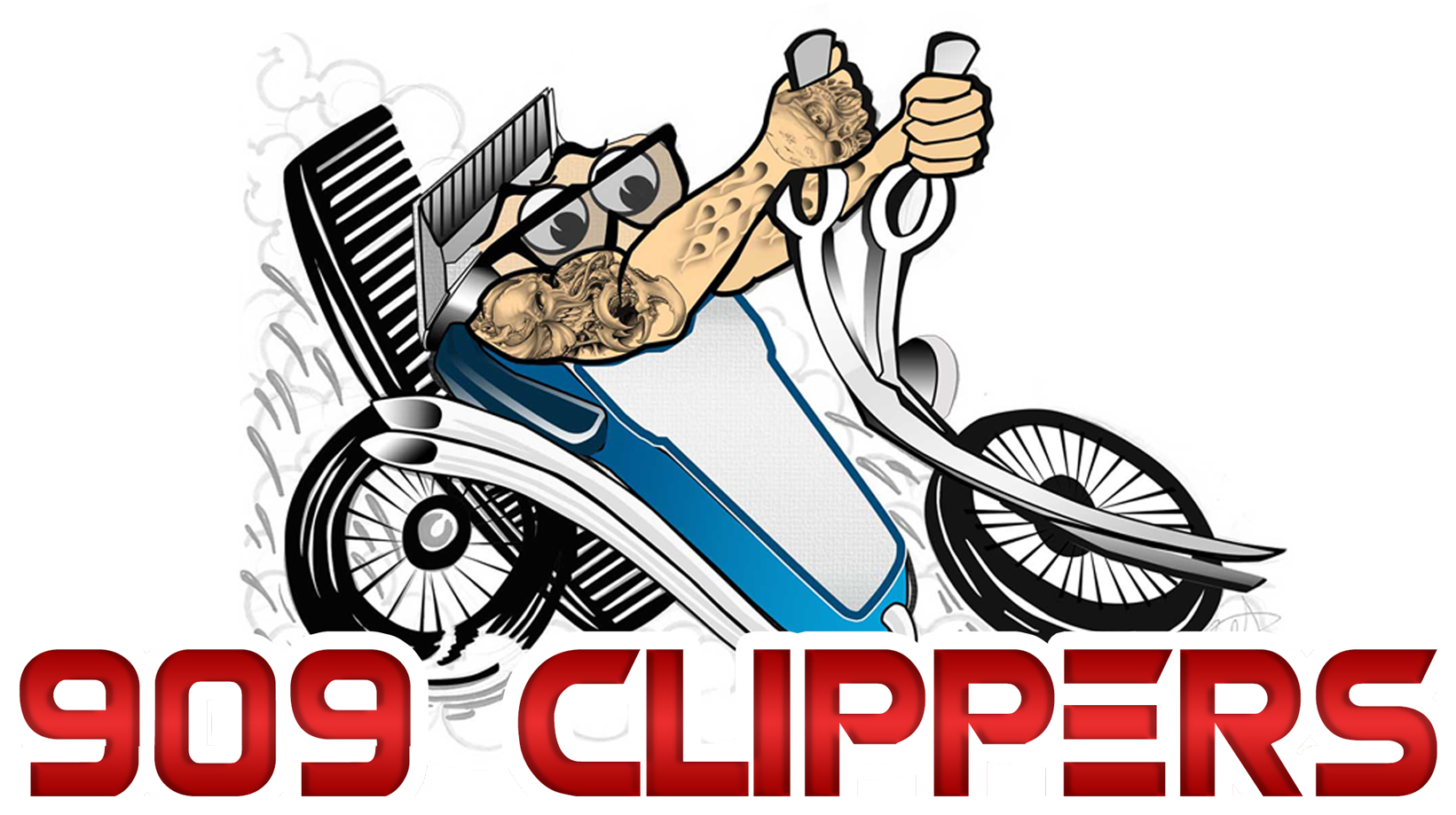 Welcome To 909 Clippers Barber Shop - Best Logo For Barber Shop (1668x962)