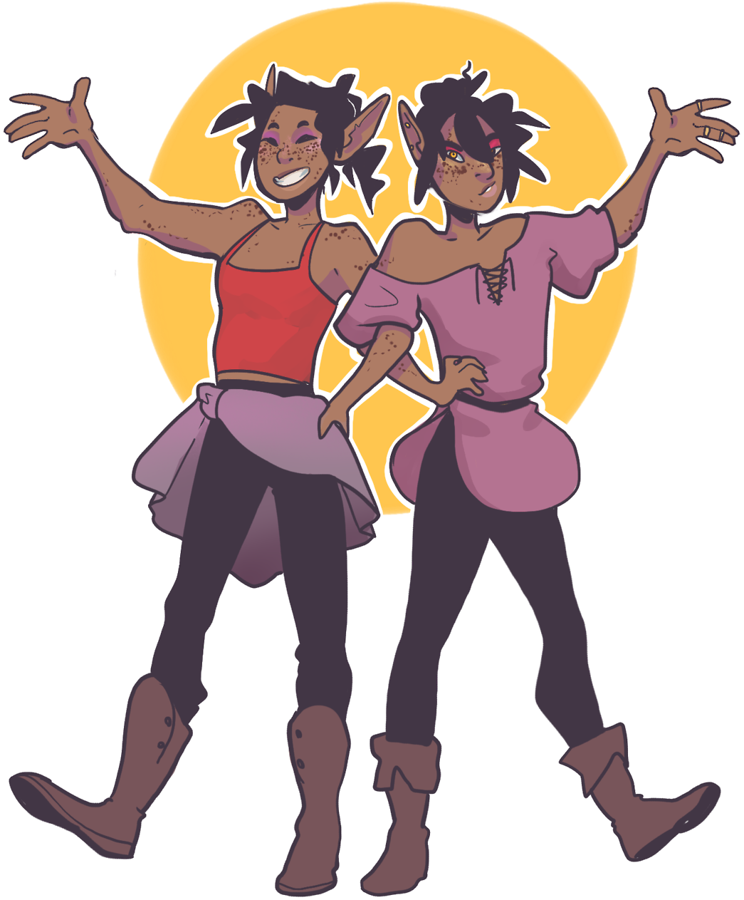 “i'm Sorry I Drew Sad Things Here's Little Lup And - Taz Taako And Lup (1280x1336)