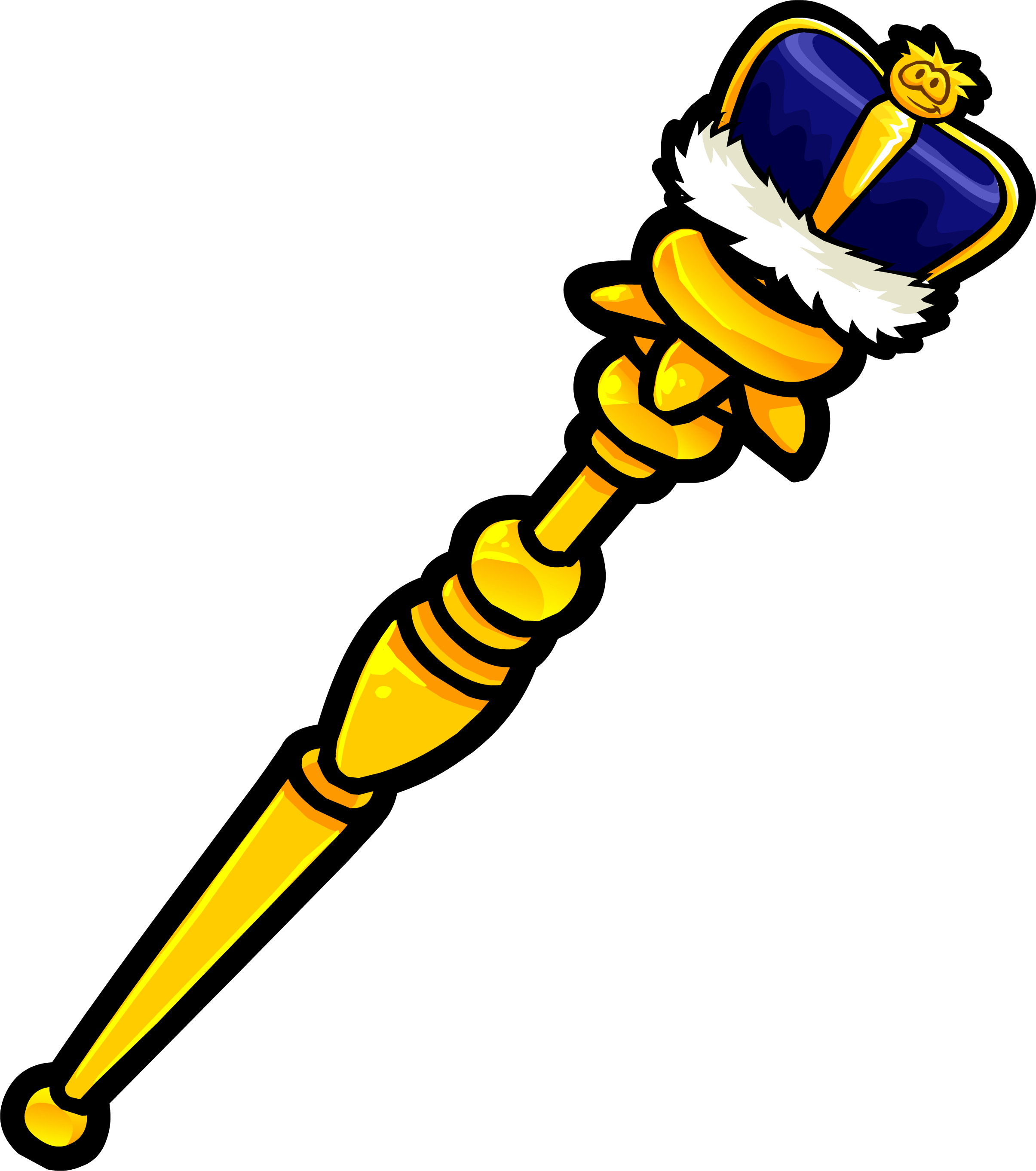 Cetro De La Corona De Rey Clip Art - Royal Scepter (2410x2725)