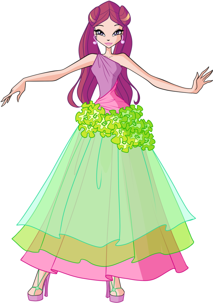 I'm So Happy To Show You My Roxy 7th Season Outfit - Winx Club Roxy Flower Princess (719x1112)